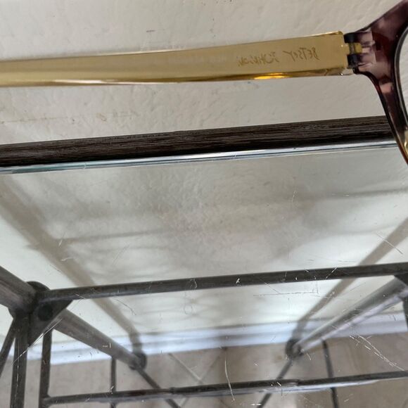 Betsey Johnson eye glass Frames only 50-19-144 purple Tortoise PD62+2.50 MSO824 - Picture 5 of 7